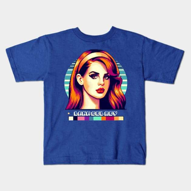 Lana Del Rey - Video Games (White Letters) Kids T-Shirt by Tiger Mountain Design Co.